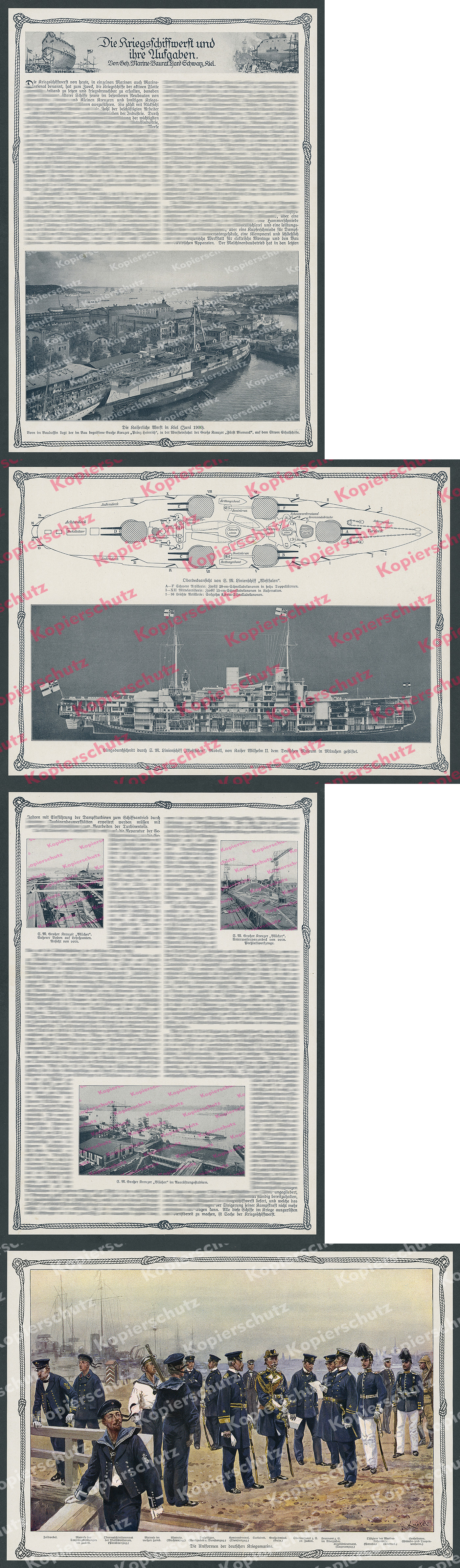 Tjard Noir Imperiale Chantier Naval Kiel Guerre Navale Marine Knotel Uniformes 1911 Ebay